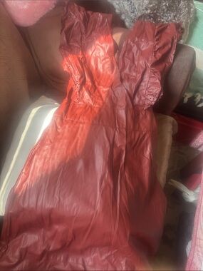 Zara Rust Red Midi Dress
